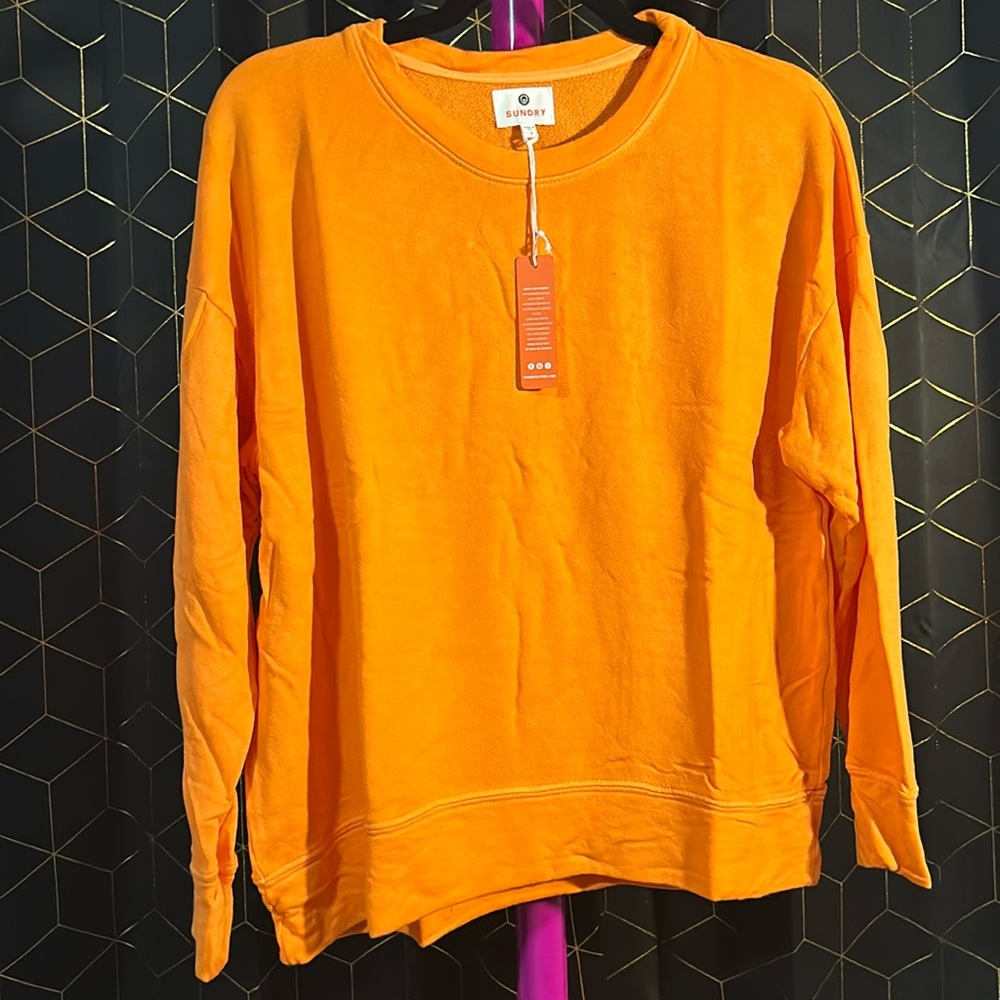 Sundry Orange Sweatshirt